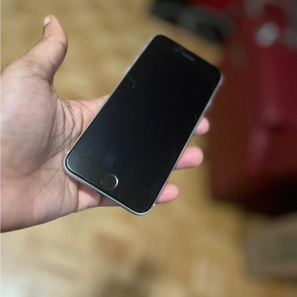 Apple iPhone with White Back and Mint Case